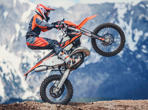 Wheelie on a Dirt Bike