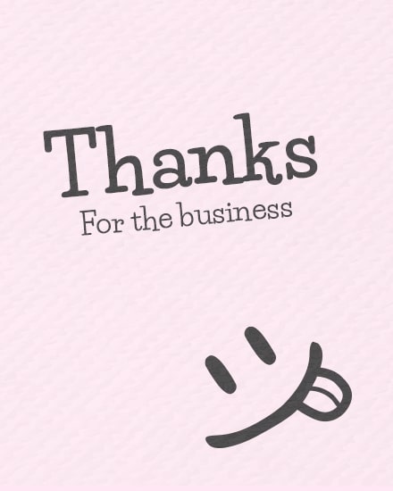 Business thank you cards