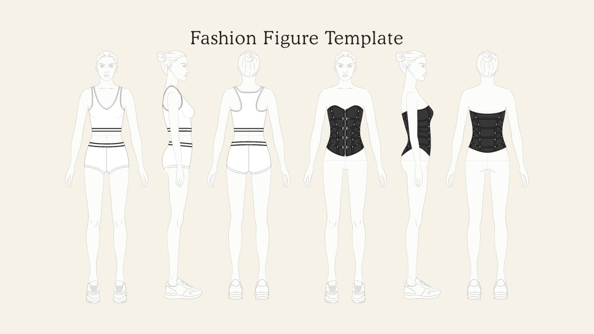 Draw fashion figure template