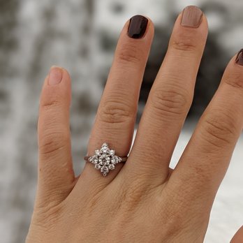 dome shaped diamond rings