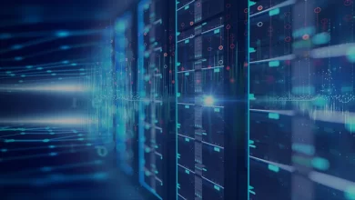 dedicated server blue background